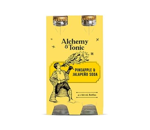 SODA PINEAPPLE AND JALAPENO 160ML 24s - Alchemy & Tonic