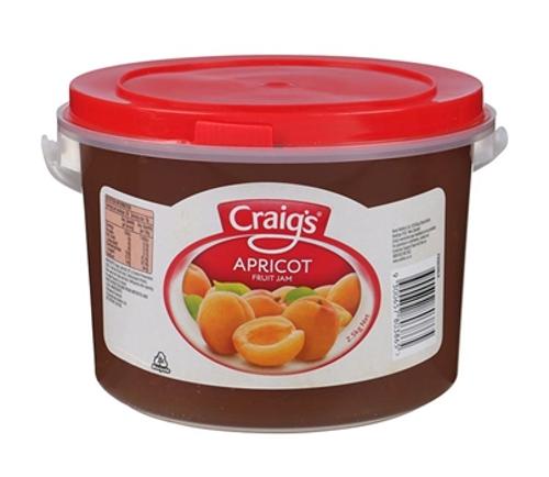 JAM APRICOT 2.5KG - Craigs