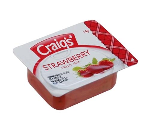 JAM STRAWBERRY PORTIONS 14GM 75s - Craigs