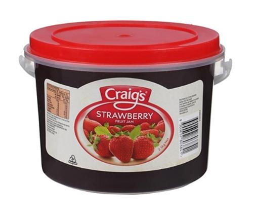 JAM STRAWBERRY 2.5KG - Craigs
