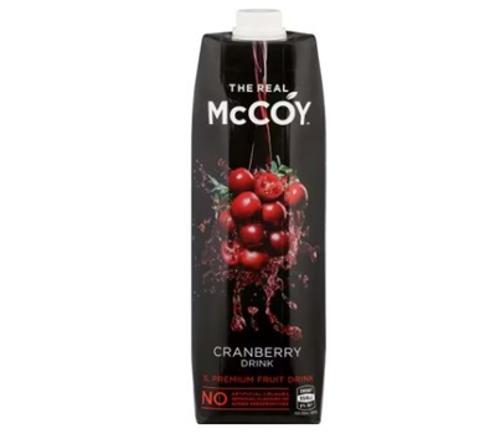JUICE CRANBERRY 1LTR - Mccoy