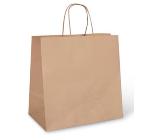 BAGS PAPER W/TWIST HANDLE LARGE BROWN 250s - Detpak