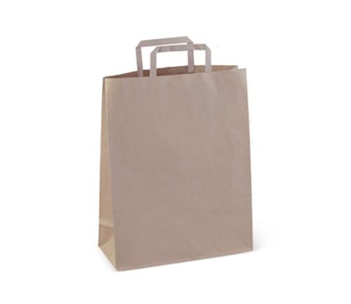 BAGS PAPER WITH HANDLE BROWN #60 250s - Detpak