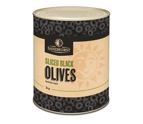 OLIVES BLACK SLICED A10 - Acorsa