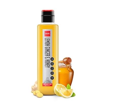 SYRUP FRUIT NATURAL LEMON/GINGER/HONEY 1L - Shott