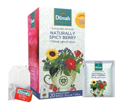 TEA BAGS INFUSION NATURALLY SPICY BERRY ENV 20s - Dilmah