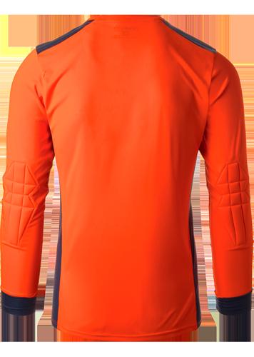 Reusch Match Longsleeve Padded Jersey - Shocking Orange/Blue - Small