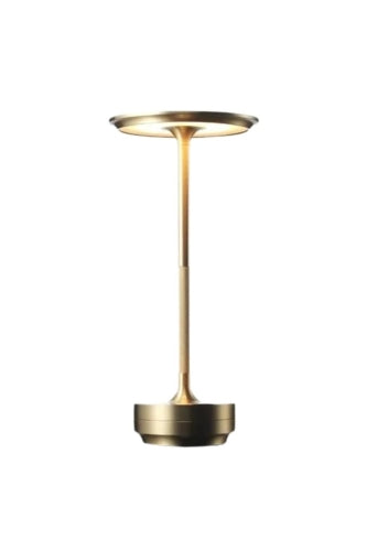 Metallic Retro Cordless Table Lamp - Gold