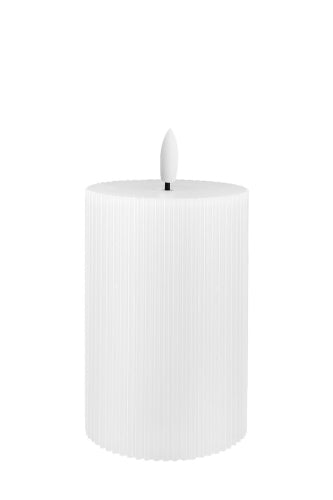Real Wax Ribbed LED Candle Size 75D × 125mmH
(Set of 6)