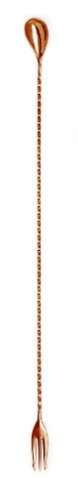 Triple Spear Mixing Spoon 40cm Copper