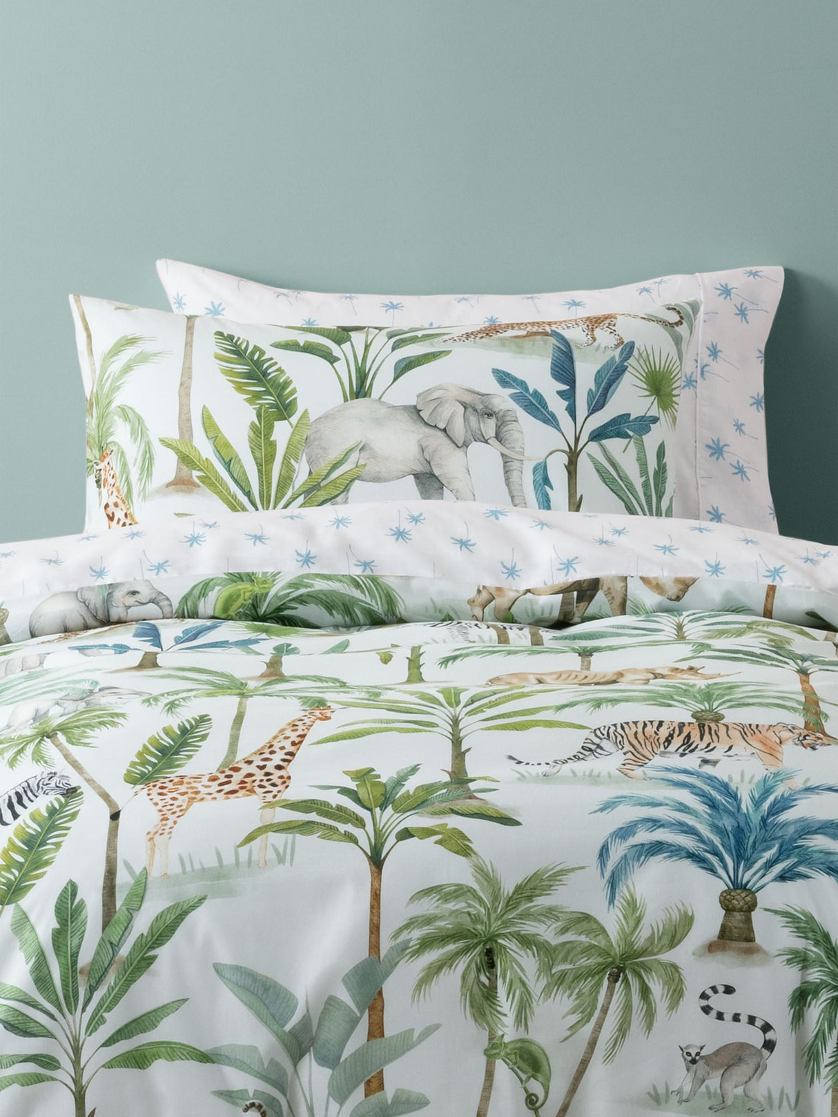 Jungle Oasis Duvet Cover Set by Squiggles - Single