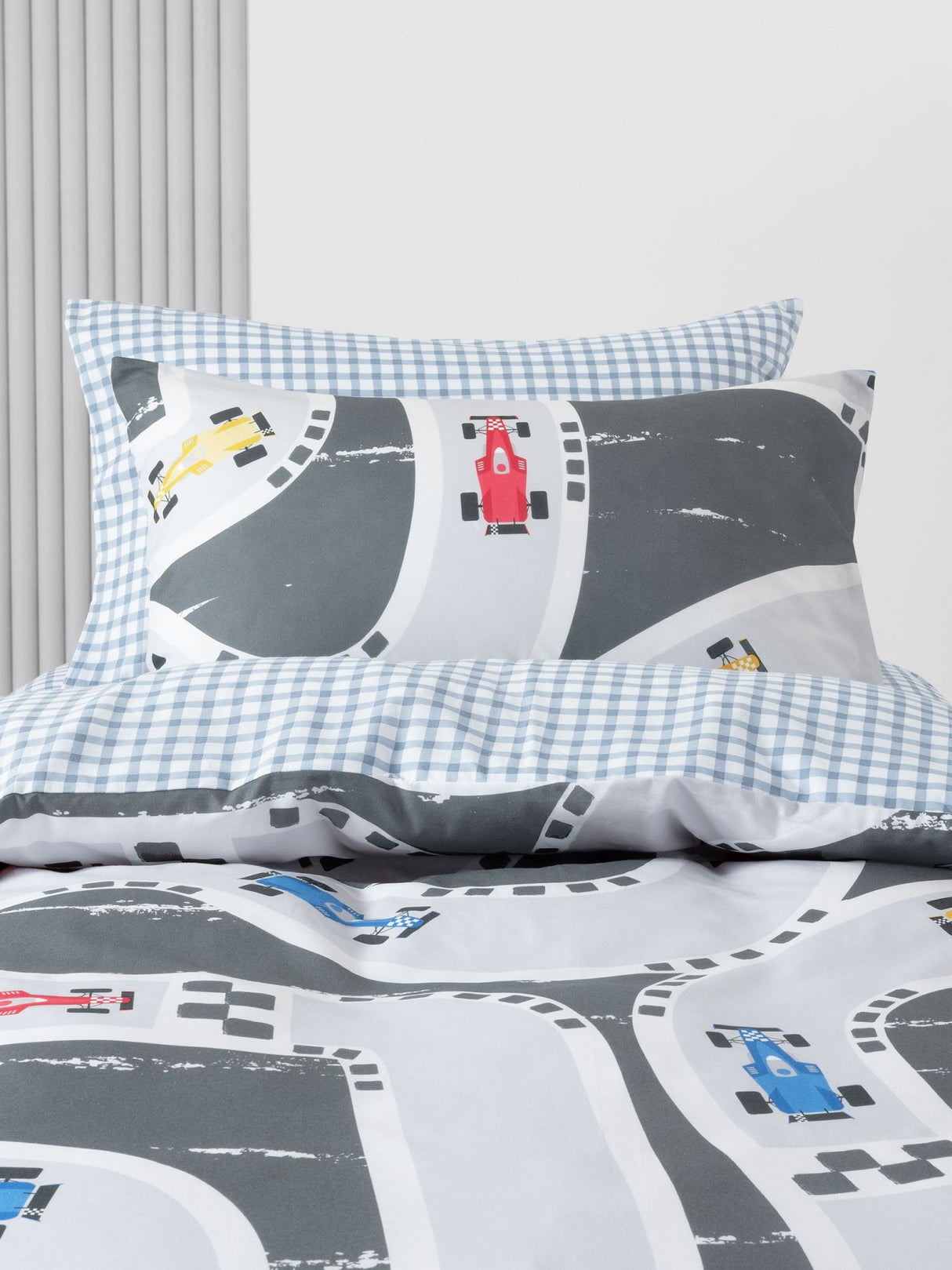 Single - Speed Racer Duvet Cover Set by Squiggles