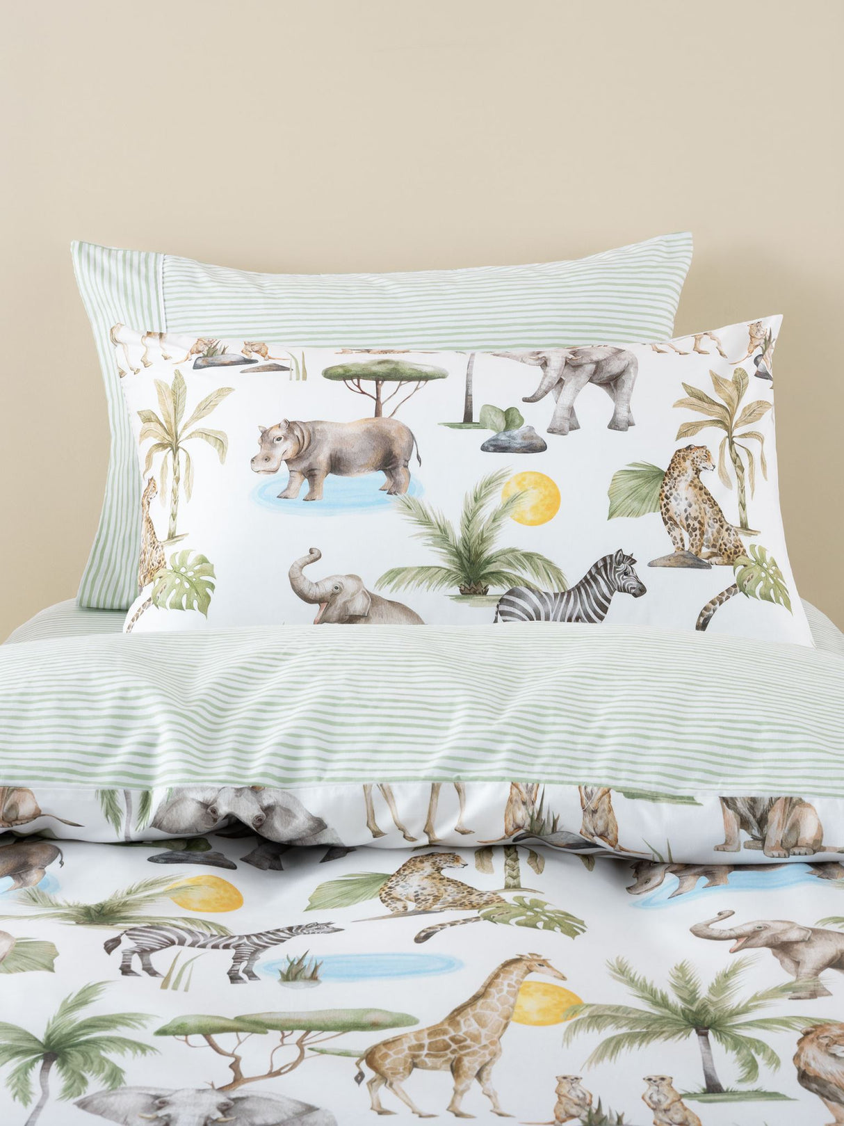 Sunny Safari Duvet Cover Set by Squiggles - Single