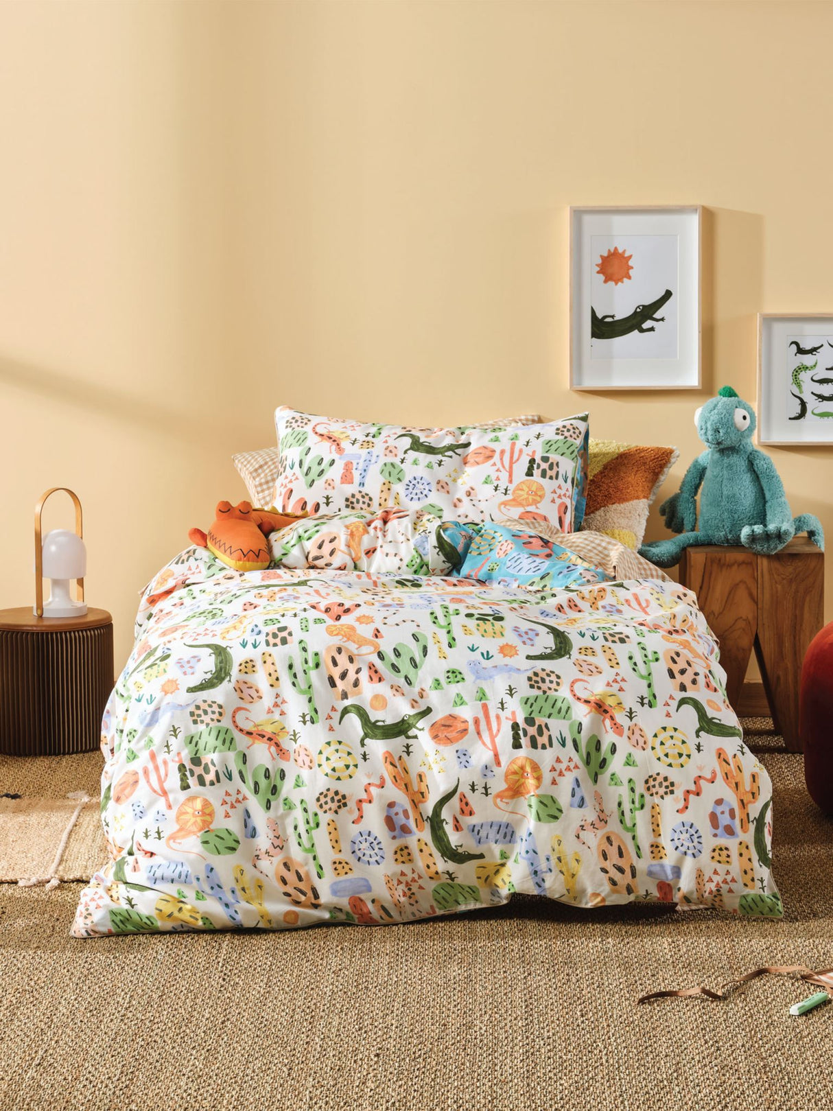 Single Duvet Cover - Kids Set - Tales & Scales - SQUIGGLES