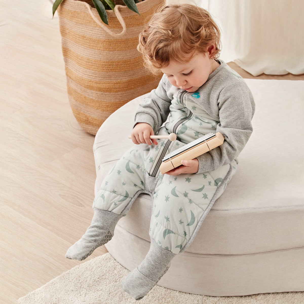 Love to DreamSleep Suit™ Warm 2.5 TOG - Moonlight Olive - 12-24M