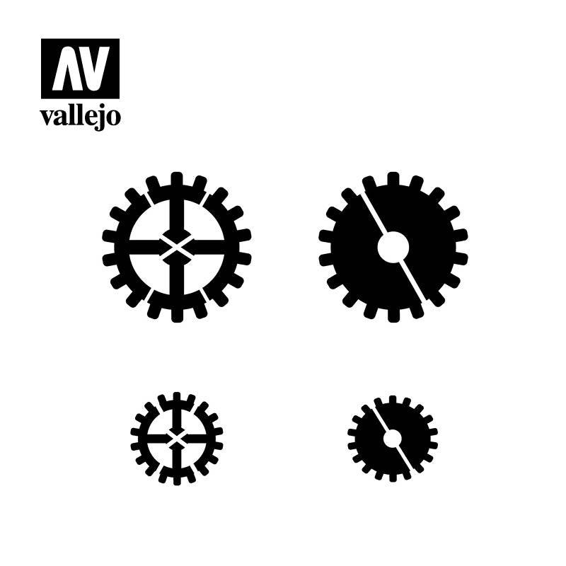 Vallejo Stencils - Sci - Fi & Fantasy - Gear Markings