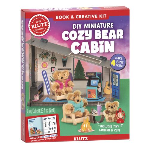 DIY Miniature Cozy Bear Cabin (Klutz) – Novelty Book