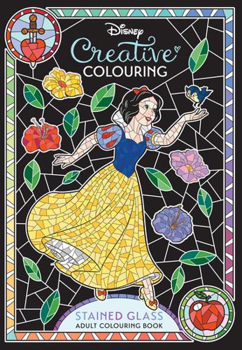 Disney Snow White Stained Glass Adult Colouring Book