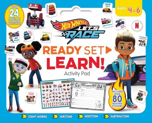 Hot Wheels Let's Race: Ready Set Learn! Activity Pad (Mattel: Ages 4-6 Years)