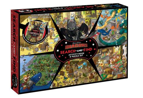 Dragons: Search-And-Find Activity Book & Puzzle Set (Dreamworks: 200 Pieces)