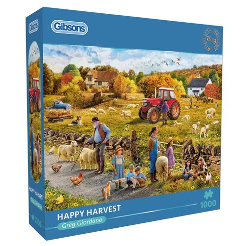 1000 Piece Jigsaw Puzzle Happy Harvest - Gibsons