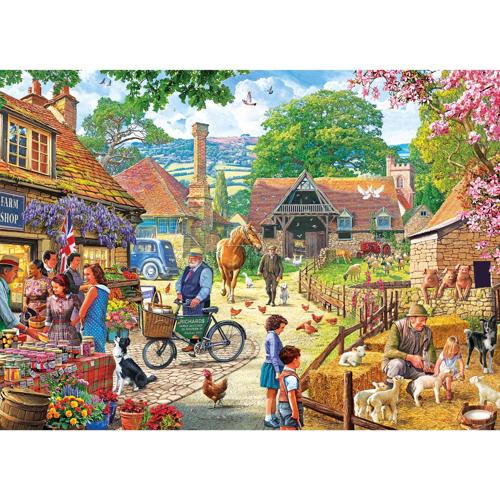 1000 Piece Jigsaw Puzzle The Farm Shop - Gibsons