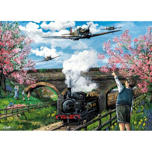 1000 Piece Jigsaw Puzzle Spitfire Surprise - Gibsons