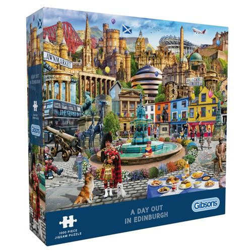 1000 Piece Jigsaw Puzzle A Day Out In Edinburgh - Gibsons