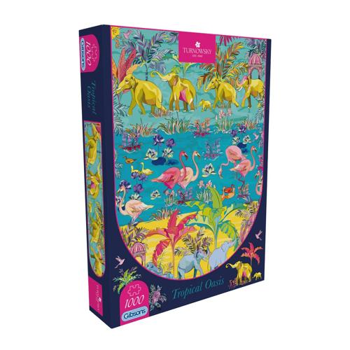 1000 Piece Jigsaw Puzzle Tropical Oasis - Gibsons