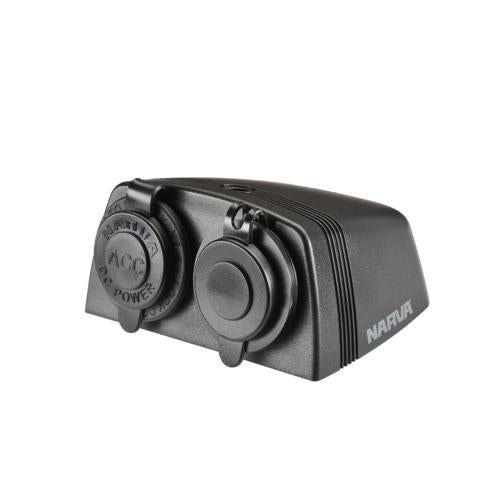 Heavy Duty Twin Accessory USB-A USB-C Socket Narva 81173BL