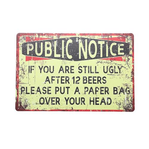 Art Tin Bag Beers