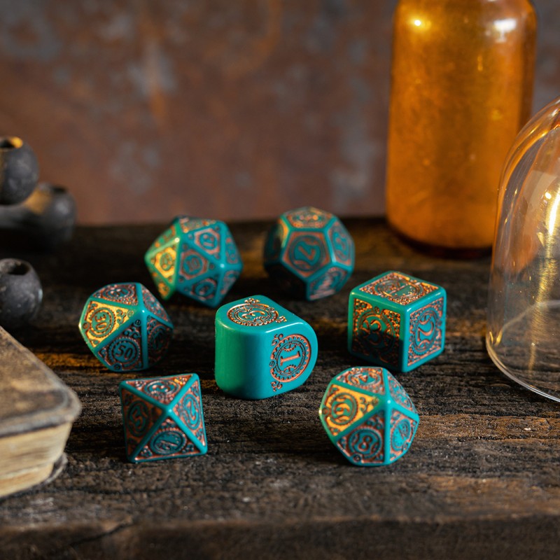 Q Workshop - Steampunk Clockwork: Nautical Apparatus Modern Dice Set 7