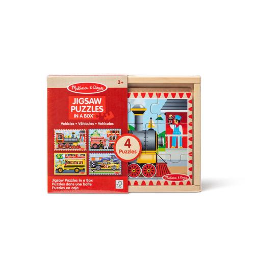 Melissa & Doug - Vehicles Puzzles in a Box (Smartfox)