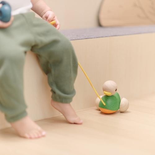 PlanToys - Montessori-Inspired Pull-Along Duck