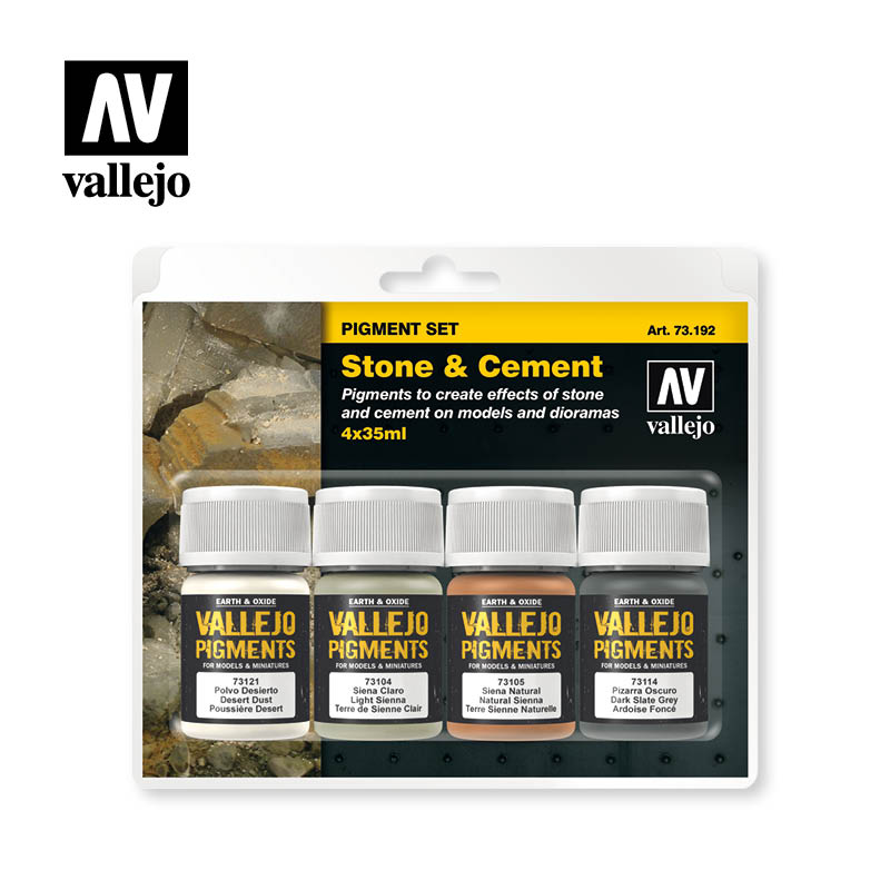 Vallejo - Pigments - Set Stone & Cement 35ml