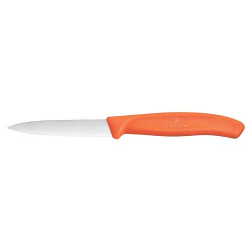Victorinox Paring Knife 6.7639 - 8cm Wavy Blade New Orange Handle