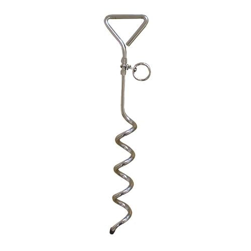 Taurus Tie Out Stake 9mm X 430mm Chrome Plated