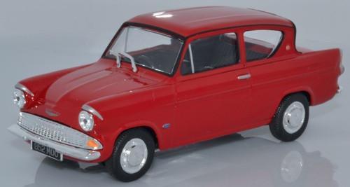 Ford Anglia 105E Saloon Scale Model 1:43 Cararama Red