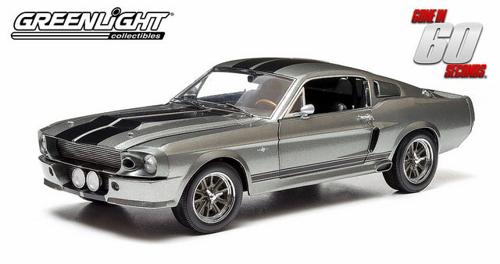 1967 Ford Mustang Eleanor Gone in 60 Seconds 1:18 Greenlight Silver