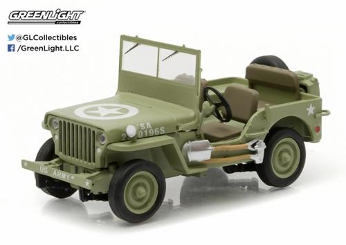 Willys Jeep MB Scale Model 1:43 Greenlight Collectables Green