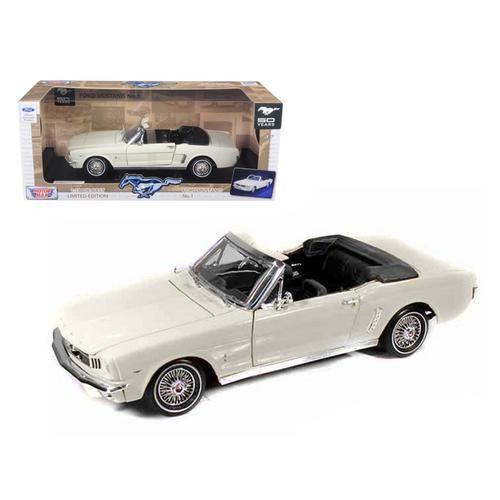 1964 Ford Mustang Convertible Scale Model 1:18 Motormax White