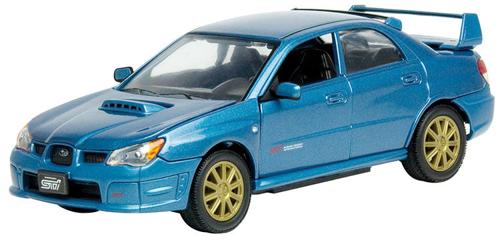 Subaru Impreza WRX STI Scale Model 1:24 Motormax Blue