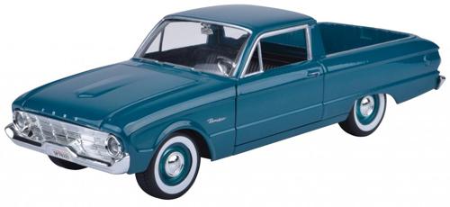 1960 Ford Ranchero Scale Model 1:24 Motormax Turquoise