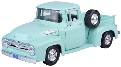 1955 Ford F-100 Pickup Scale Model 1:24 Motormax Light Green