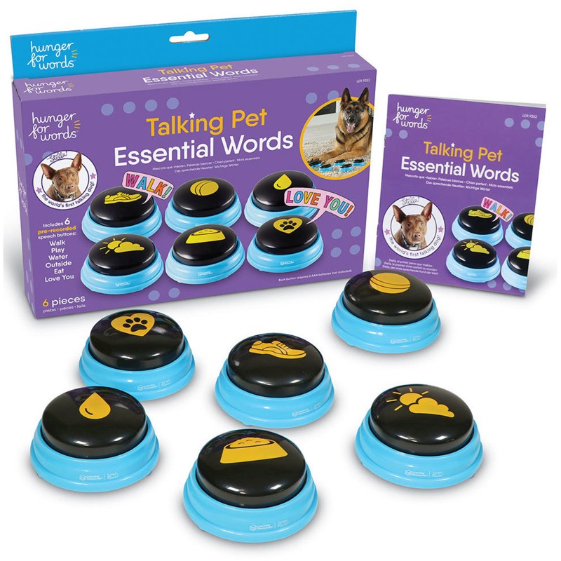TALKING PET ESSENTIAL WORDS - HungerforWords (6pcs)