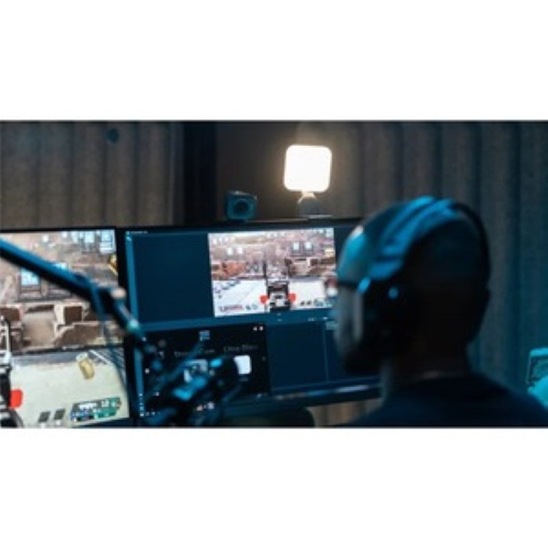 Video Light - Logitech Litra Glow Monitor Mount Tripod Mount (Black)