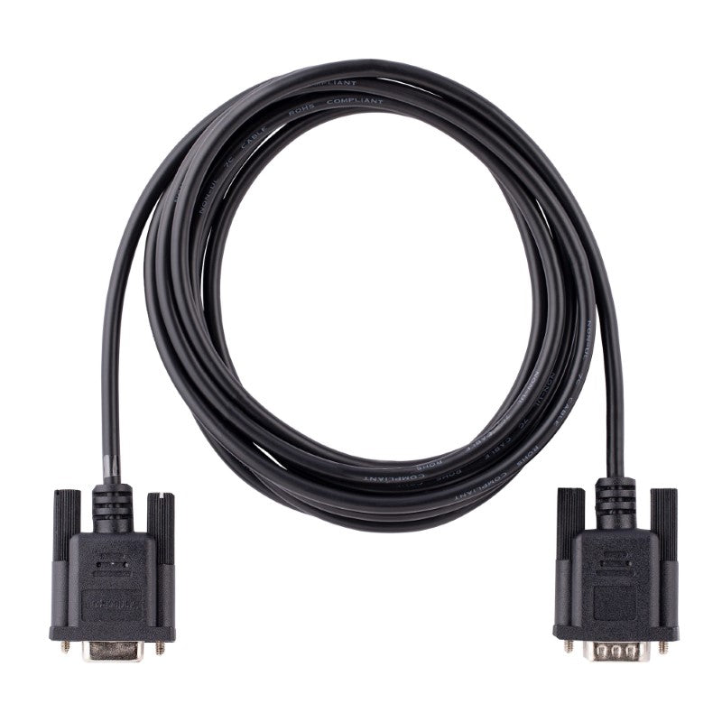 RS232 Serial Null Modem Cable - StarTech 3m (Black)