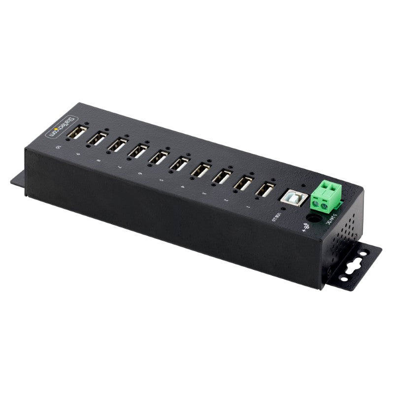 10-Port Industrial USB 2.0 HUB Metal - StatTech
