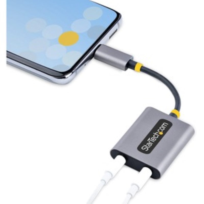 USB-C Headphone Splitter/Dongle with Mic - StarTech (Space Gray)