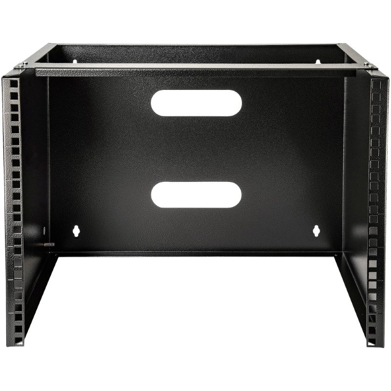 StarTech 8U wall mount bracket for 12-inch equipment, sturdy steel design, ideal for efficient network organization.